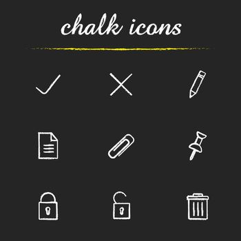 File manager icons set