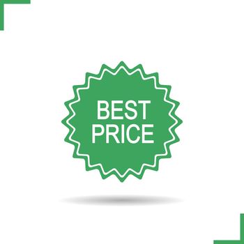 Best price green sticker icon