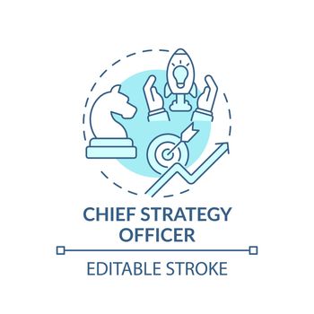 Chief strategy officer concept icon