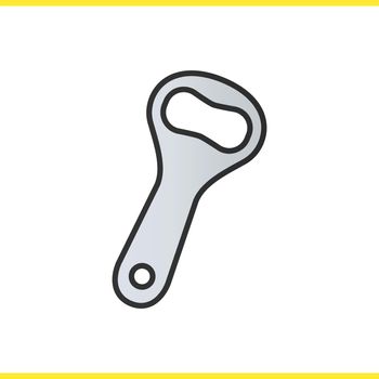 Bottle opener color icon