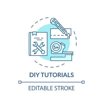 DIY tutorials concept icon