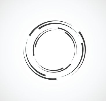 Abstract Lines in Circle Form, Design element, Geometric shape, 