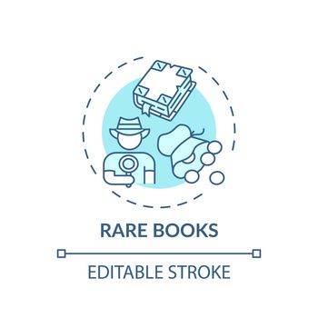 Rare books concept icon