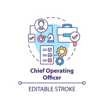 Chief operating officer concept icon