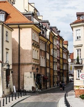 narrow street in Warsaw