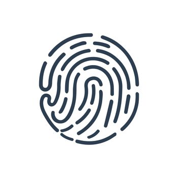 Biometric Fingerprint Icon