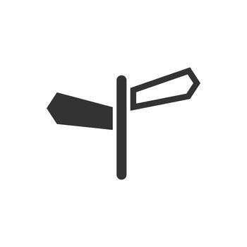 Direction sign icon 