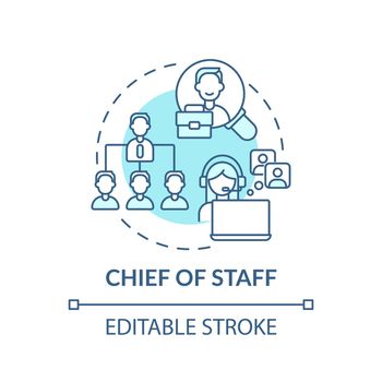 Chief of staff concept icon