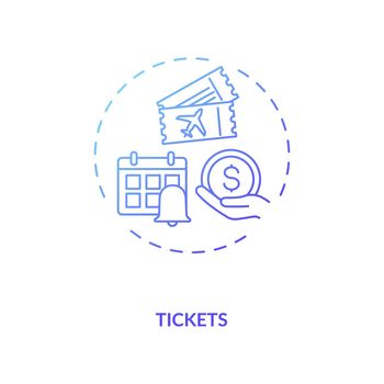 Tickets concept icon