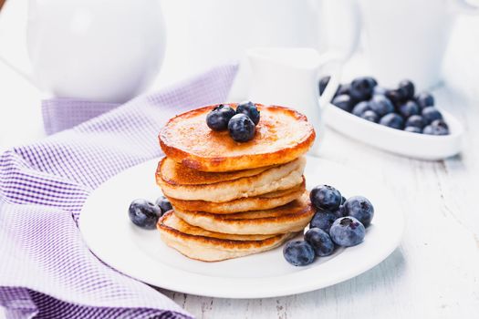Pancakes with blueberry