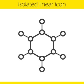 Molecule linear icon