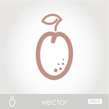 Vector Plum icon