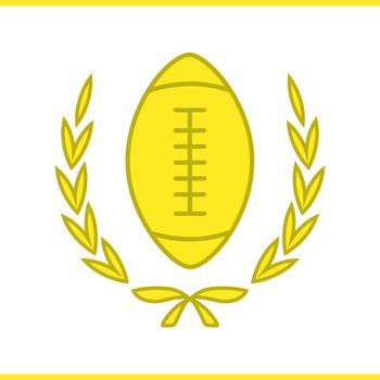 American football championship color icon