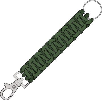 Green paracord bracelet