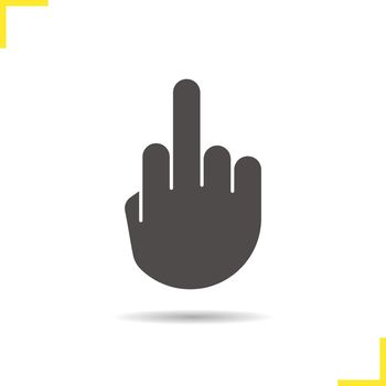 Middle finger up icon