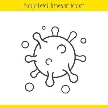 Virus cell linear icon