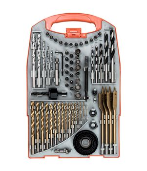 Set of drill bit and screwdriver