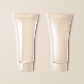 Blank Plastic Cosmetic Cream Tubes