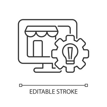 Website creation linear icon