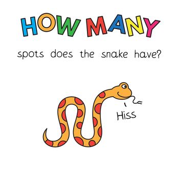 Cartoon Snake Counting Game for Kids