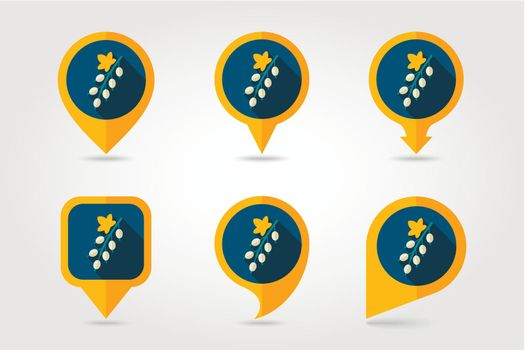 Currant mapping pins icons