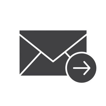 Send message glyph icon