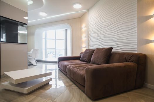 Beautiful modern apartment interier. Real estate concept.