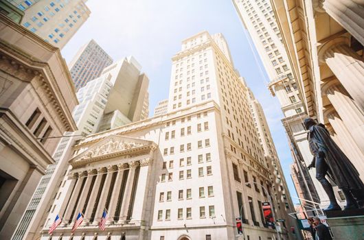 The New York Stock Exchange at 11 Wall Street is the largest stock exchange in the world
