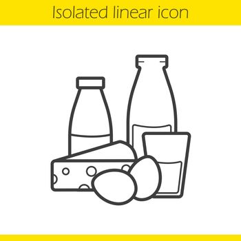Dairy products linear icon