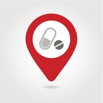 Medication map pin icon