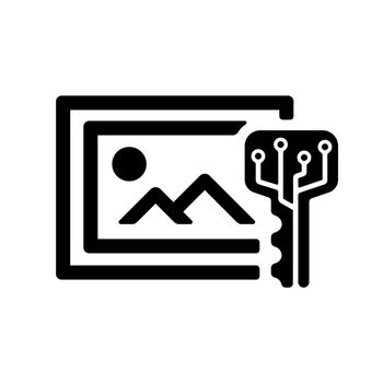 NFT ( Non-Fungible Token ) vector icon illustration
