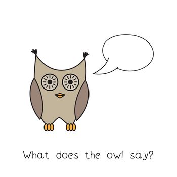 Cartoon Owl Kids Learning Game