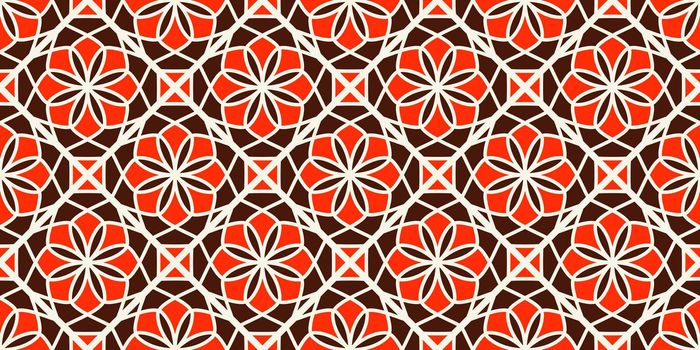 Seamless texture with luxury arabic ornament. Vector border pattern