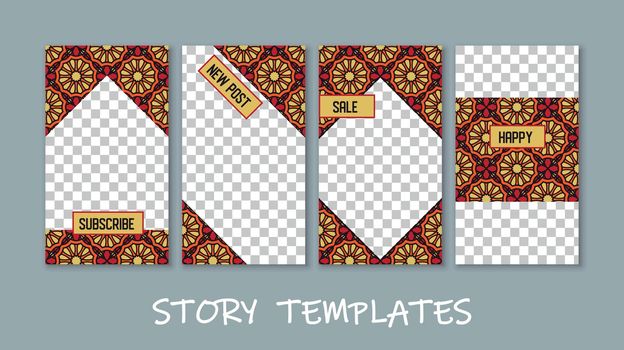 Social media story templates collection