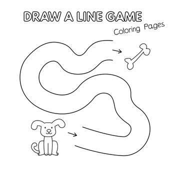 Cartoon Dog Coloring Book Game for Kids
