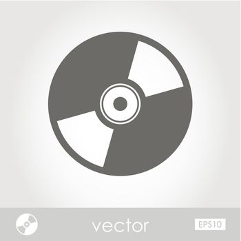 Vector CD or DVD icon