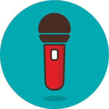 Microphone icon vector. Musical sign