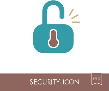 Unlock icon. Access to the user