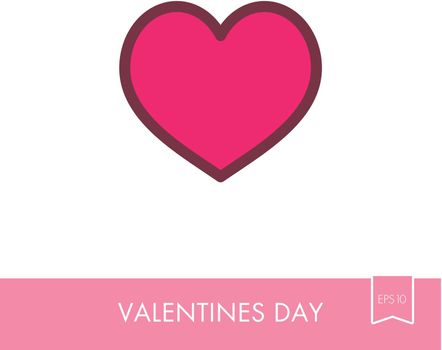 Heart icon, Love symbol Valentine Day