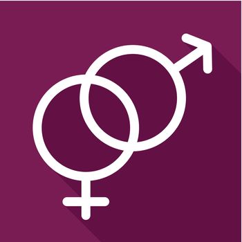 Male and female icon vector symbols