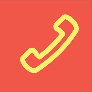 Telephone Handset vector icon