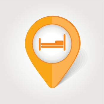 Bed map pin icon