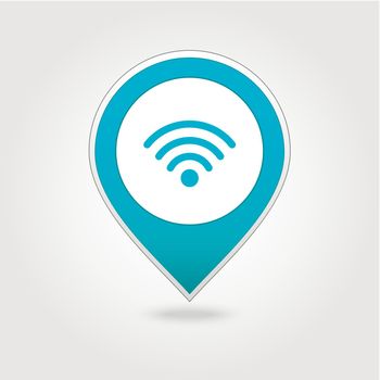 Wi-Fi map pin icon
