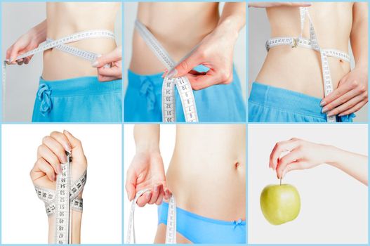 The composition of measuring waist