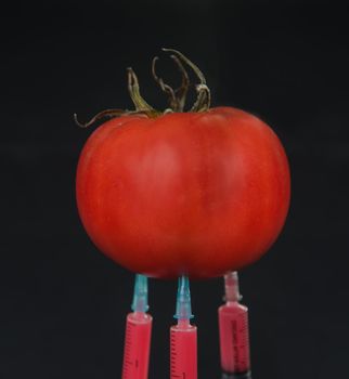 Tomato and syringe