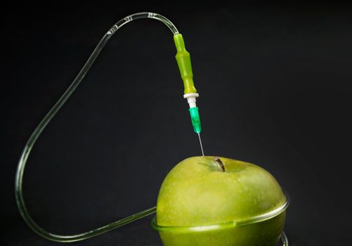 Green apple and drop counter