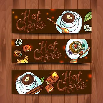 beautiful background hot chocolate for your design