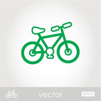 Bicycle outline icon. Summer. Vacation