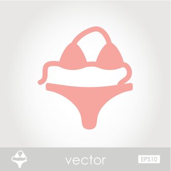 Swimsuit vector icon