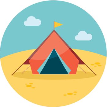Tent flat icon